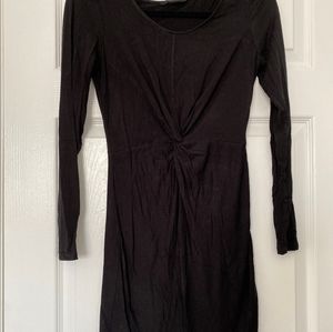 Long sleeve black dress